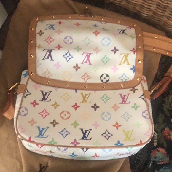 💎✨ COLLECTABLE ✨💎 MULTICOLOR CROSSBODY LOUIS VUITTON SOLOGE - Picture 6 of 15